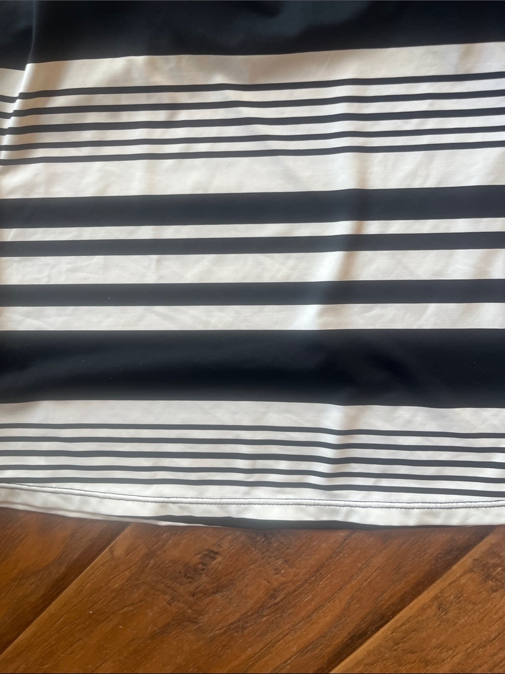 Lauren Ralph Lauren Black and White Striped Halter Swim Top - Picture 5 of 8